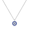 Ig Style Glam Shiny Devil'S Eye Sterling Silver Plating Inlay Zircon 14k Gold Plated Rhodium Plated Pendant Necklace