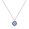 Ig Style Glam Shiny Devil'S Eye Sterling Silver Plating Inlay Zircon 14k Gold Plated Rhodium Plated Pendant Necklace