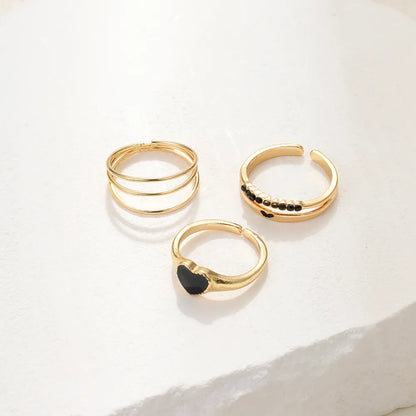 Ig Style Heart Shape Alloy Wholesale Open Rings