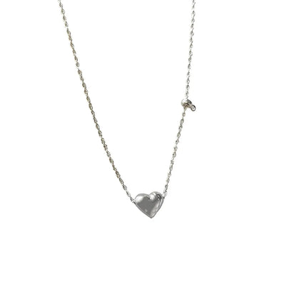 Ig Style Heart Shape Sterling Silver Plating Pendant Necklace