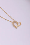 Wholesale Jewelry IG Style Hip-Hop Shiny Heart Shape 304 Stainless Steel Copper Zircon Plating Inlay Pendant Necklace