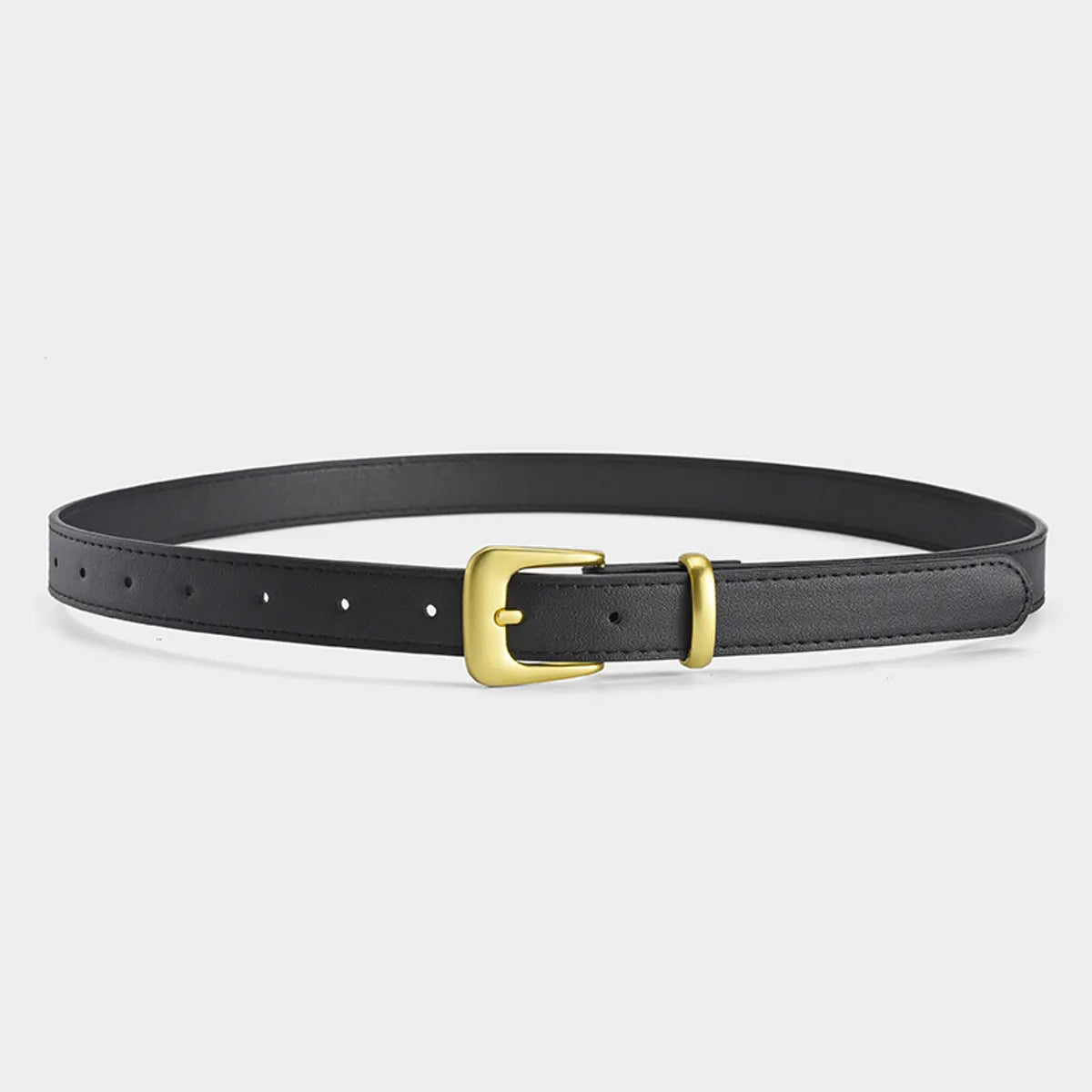 IG Style Hip-Hop Streetwear Solid Color Pu Leather Alloy Unisex Leather Belts