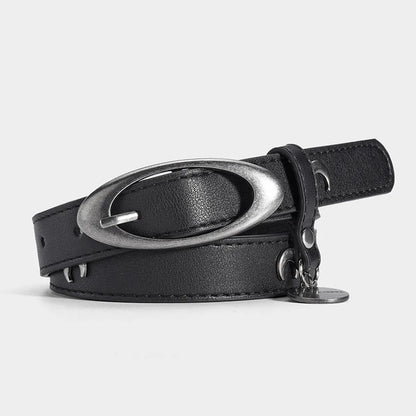 IG Style Hip-Hop Streetwear Solid Color Pu Leather Alloy Unisex Leather Belts