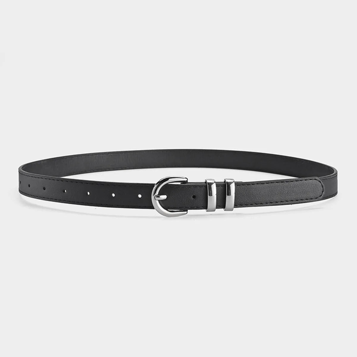 IG Style Hip-Hop Streetwear Solid Color Pu Leather Alloy Unisex Leather Belts