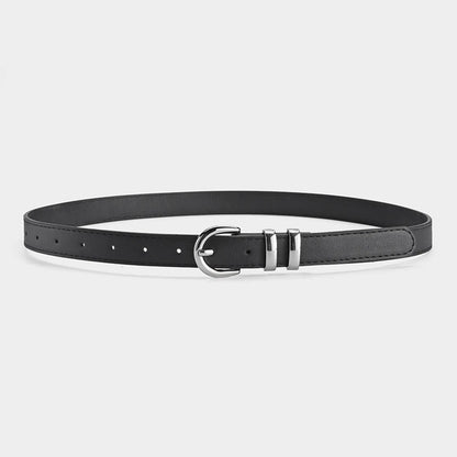 IG Style Hip-Hop Streetwear Solid Color Pu Leather Alloy Unisex Leather Belts