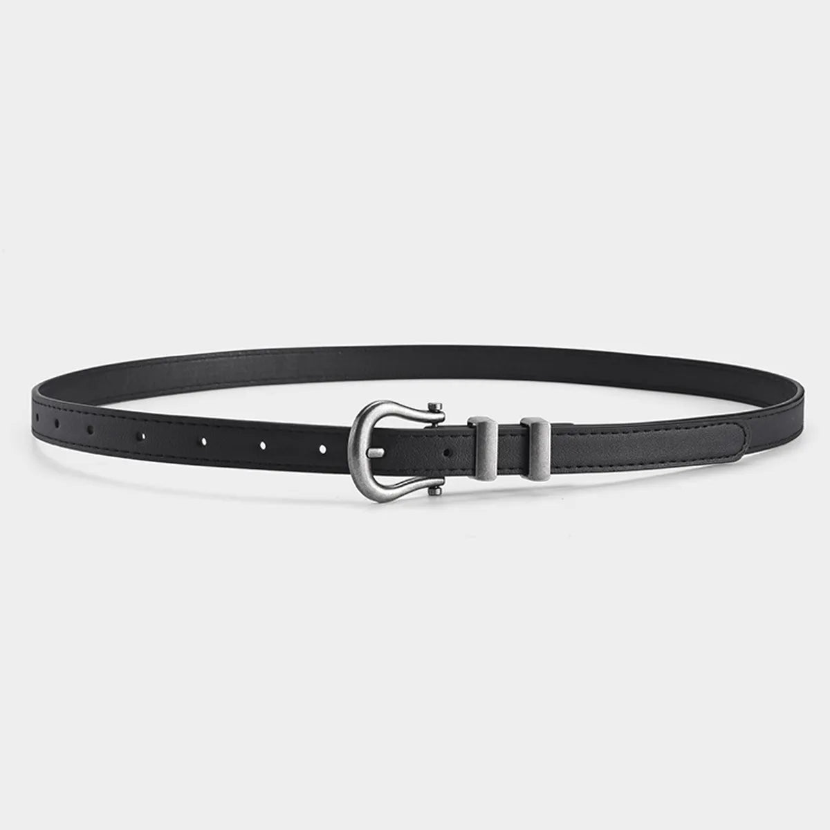 IG Style Hip-Hop Streetwear Solid Color Pu Leather Alloy Unisex Leather Belts