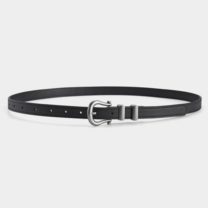 IG Style Hip-Hop Streetwear Solid Color Pu Leather Alloy Unisex Leather Belts