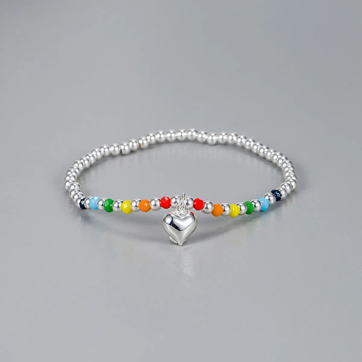 Ig Style Korean Style Heart Shape Sterling Silver Bracelets