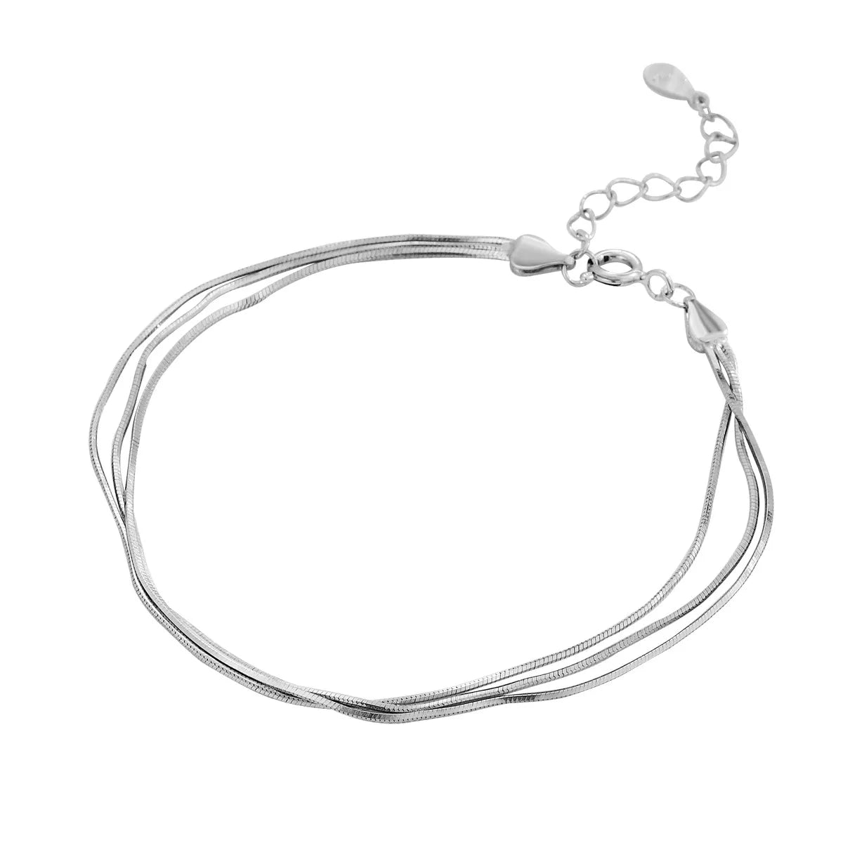 Ig Style Lady Solid Color Sterling Silver Plating Bracelets