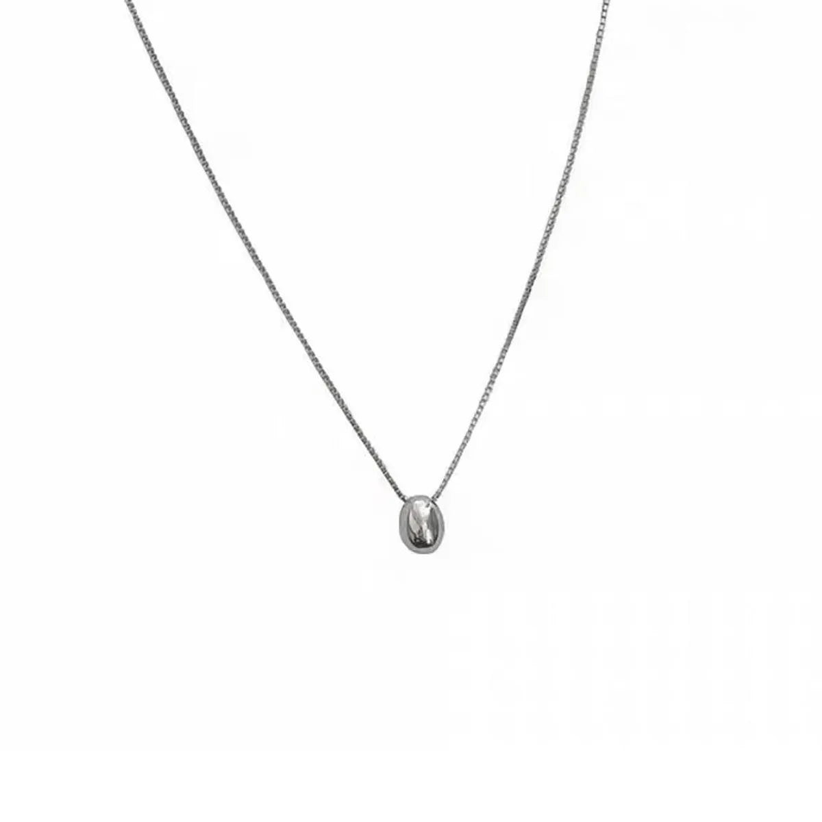 Ig Style Lady Water Droplets Sterling Silver Plating Necklace