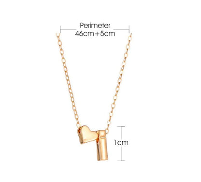 IG Style Letter Heart Shape Alloy Plating Women's Pendant Necklace