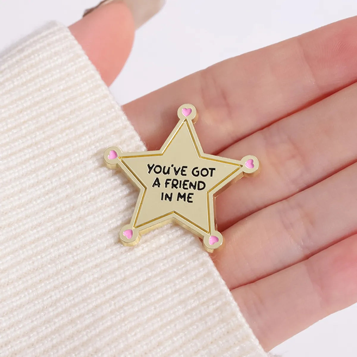 IG Style Letter Star Heart Shape Zinc Alloy Unisex Brooches