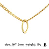 Ig Style Love Circle Copper 18k Gold Plated Necklace In Bulk