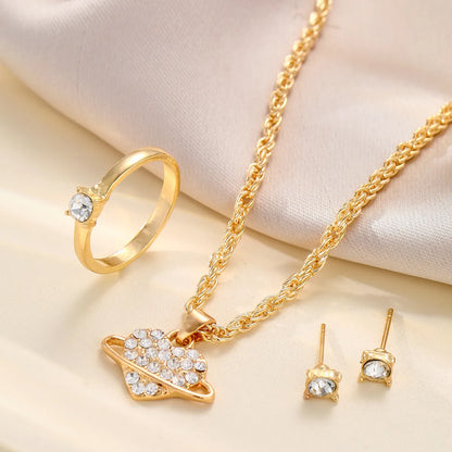 IG Style Luxurious Simple Style Heart Shape Alloy Women'S Jewelry Set