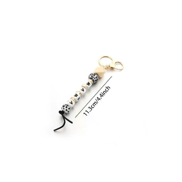 IG Style MAMA Simple Style Letter Leopard Alloy Silica Gel Beaded Mother'S Day Bag Pendant Keychain