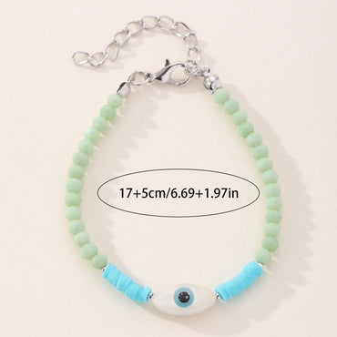 IG Style Modern Style Classic Style Eye Artificial Crystal Shell Beaded Women'S Bracelets