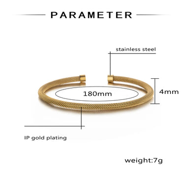 IG Style Modern Style Classic Style Solid Color 304 Stainless Steel Plating Unisex Bangle