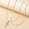 Ig Style Punk Snake Alloy Plating Inlay Zircon Women's Pendant Necklace