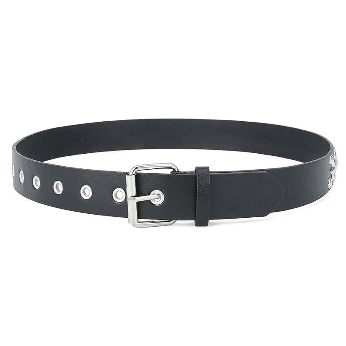 IG Style Punk Star Pu Leather Iron  Women'S Leather Belts