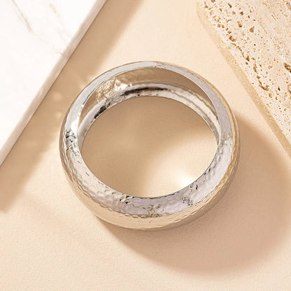 Ig Style Retro Commute Round Alloy Plating Gold Plated Women'S Bangle