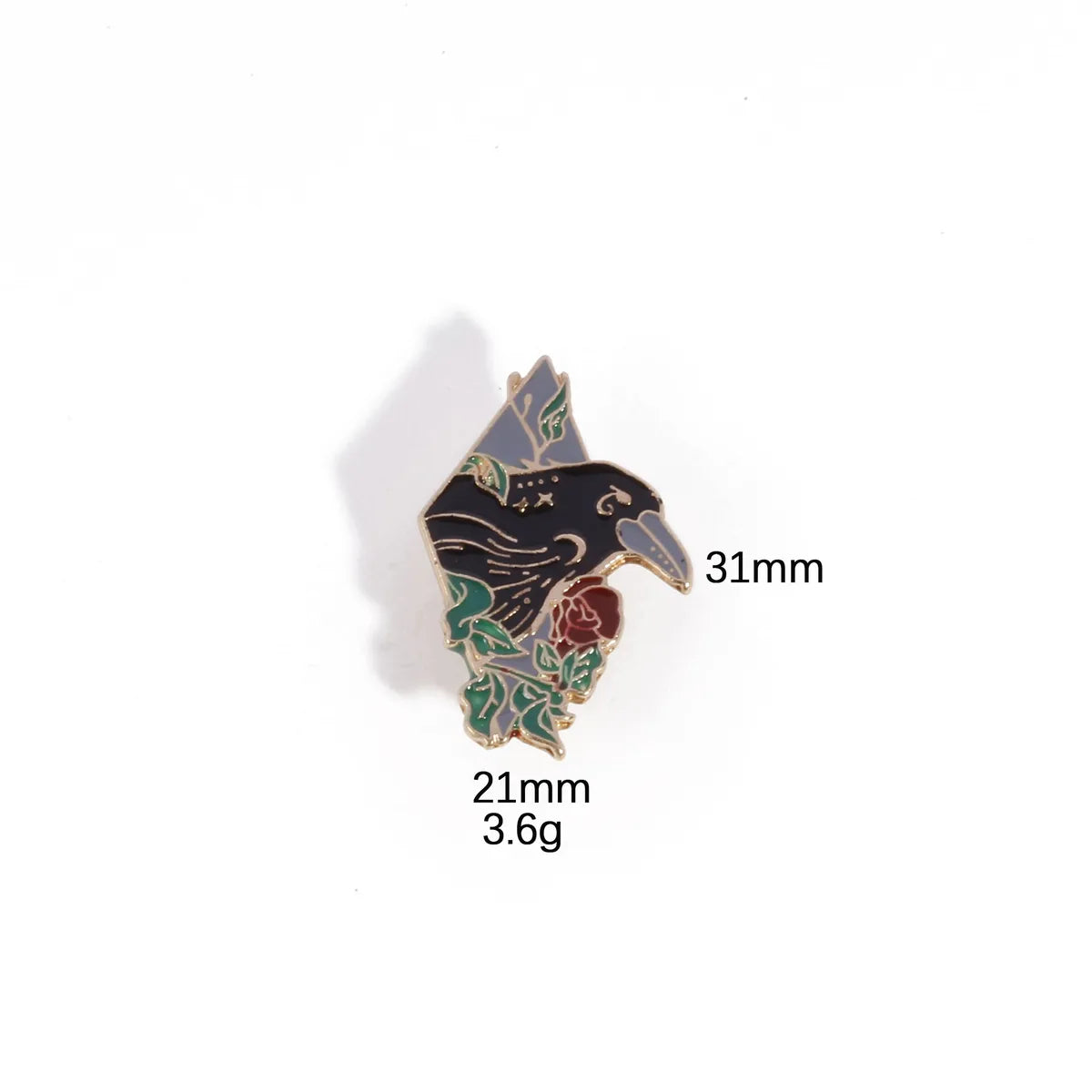 IG Style Retro Crow Flower Alloy Unisex Brooches