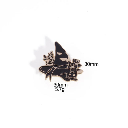 IG Style Retro Crow Flower Alloy Unisex Brooches