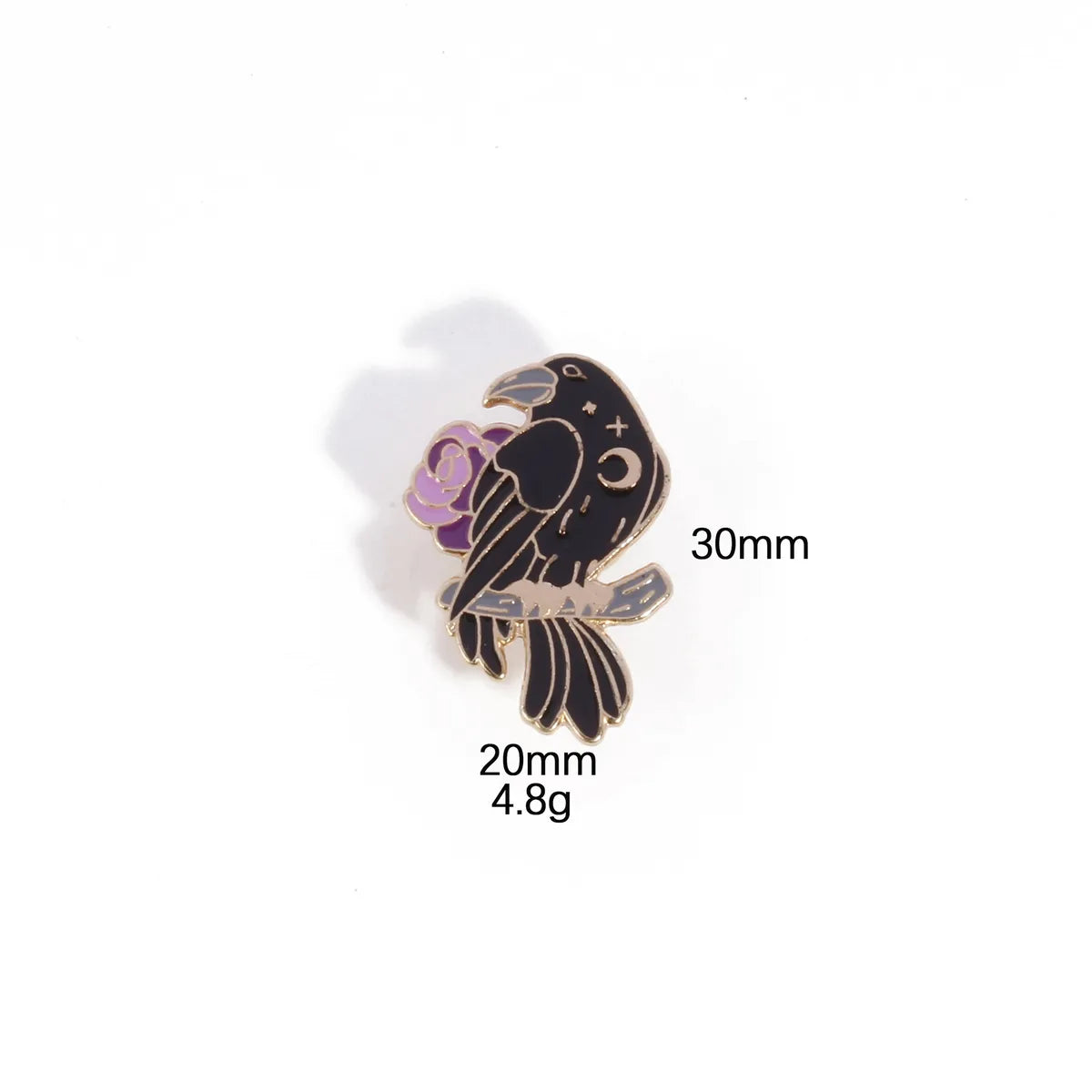 IG Style Retro Crow Flower Alloy Unisex Brooches