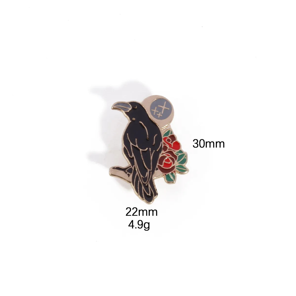 IG Style Retro Crow Flower Alloy Unisex Brooches