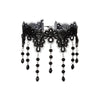 Ig Style Retro Geometric Cross Alloy Beaded Plating Chain Women'S Choker