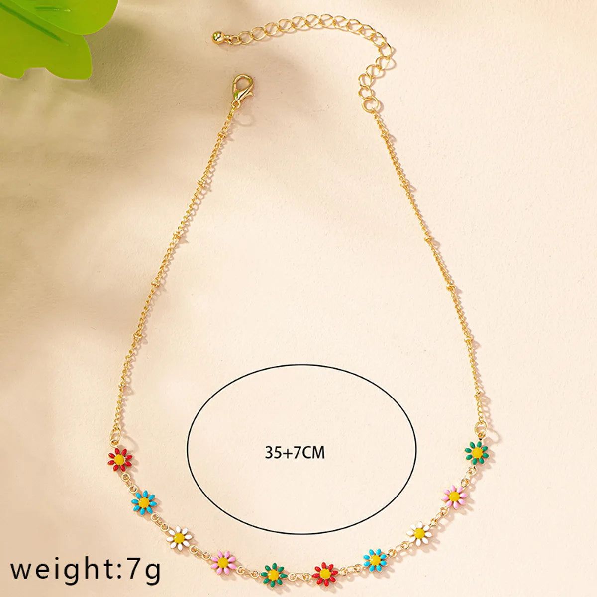 Ig Style Retro Korean Style Daisy Alloy Wholesale Necklace