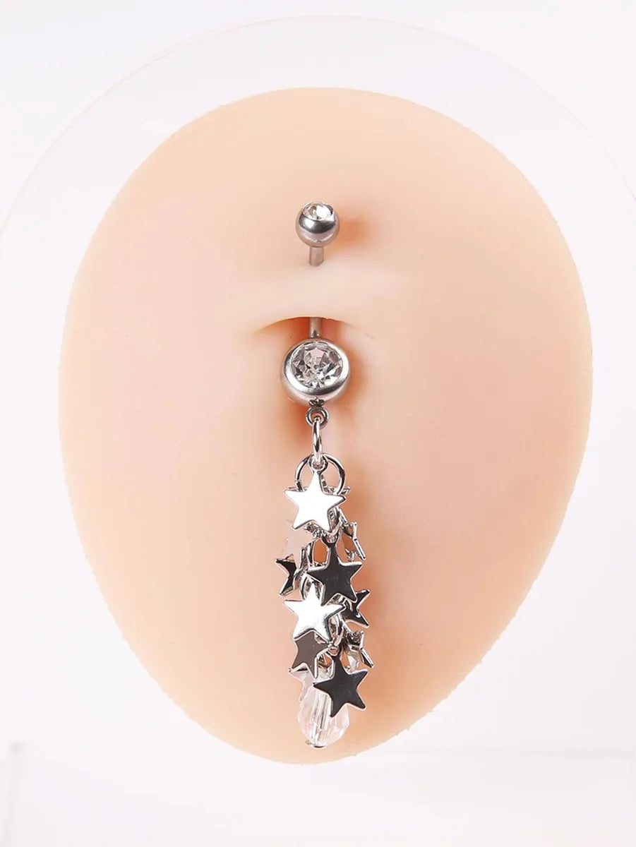 Ig Style Sexy Cool Style Star Stainless Steel Belly Ring