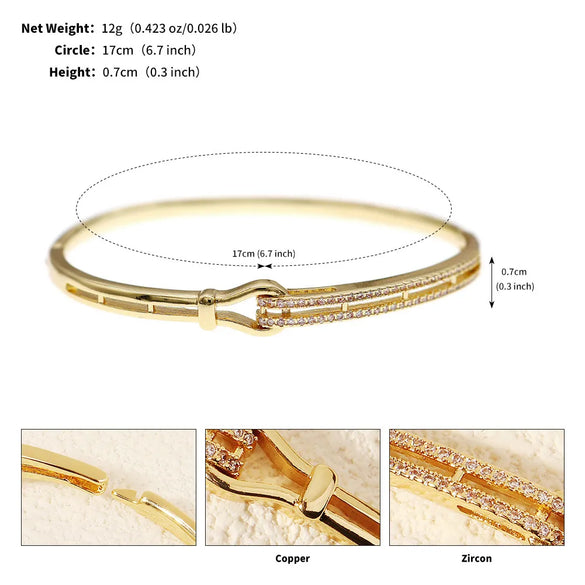 IG Style Shiny Round Water Droplets Snake Rhinestones Alloy Wholesale Bangle