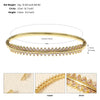 IG Style Shiny Round Water Droplets Snake Rhinestones Alloy Wholesale Bangle