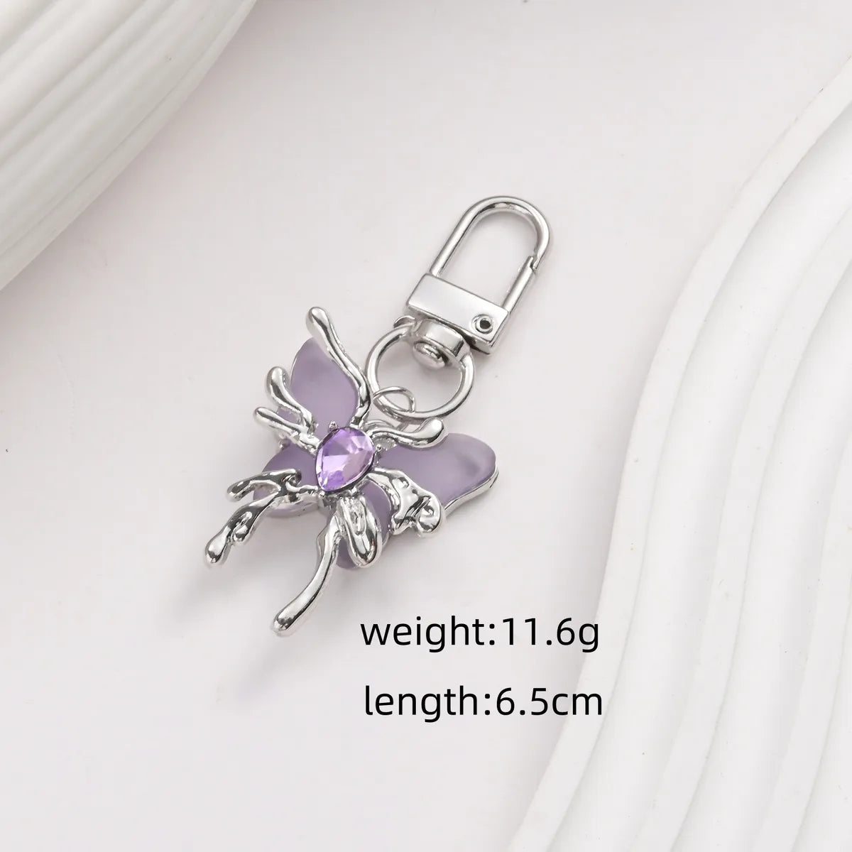 IG Style Simple Style Butterfly Alloy Inlay Rhinestones Bag Pendant Keychain