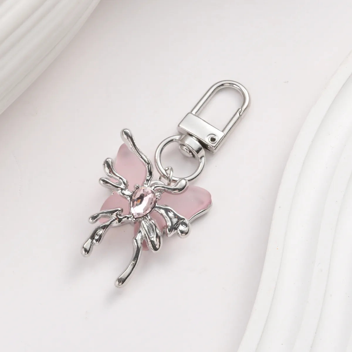 IG Style Simple Style Butterfly Alloy Inlay Rhinestones Bag Pendant Keychain