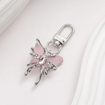 IG Style Simple Style Butterfly Alloy Inlay Rhinestones Bag Pendant Keychain