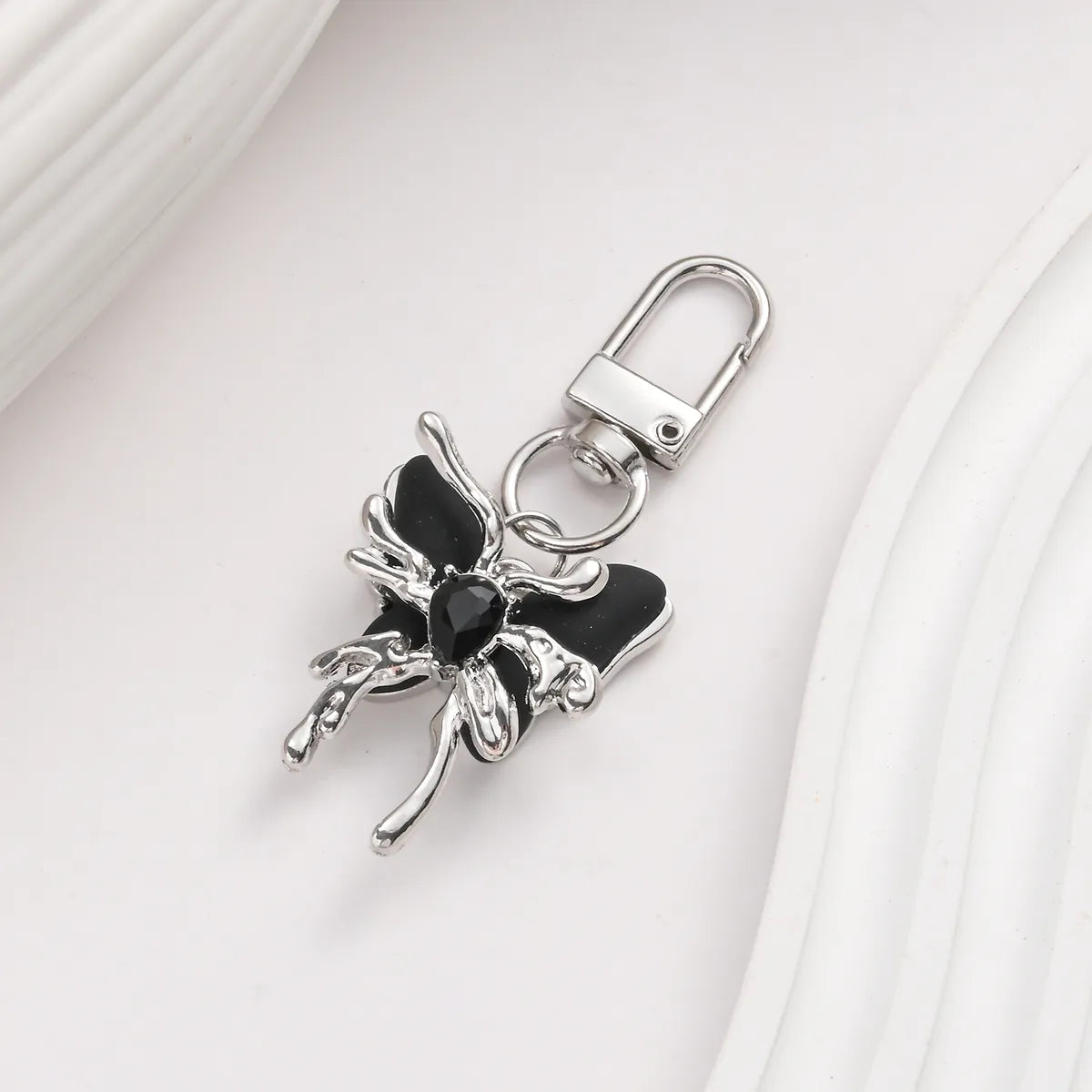 IG Style Simple Style Butterfly Alloy Inlay Rhinestones Bag Pendant Keychain