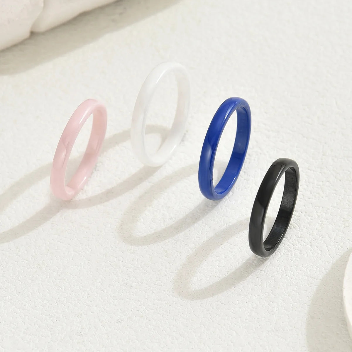 IG Style Simple Style Circle Ceramics Women'S Rings