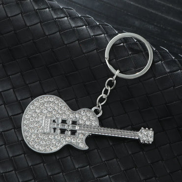 IG Style Simple Style Classic Style Guitar Alloy Bag Pendant Keychain