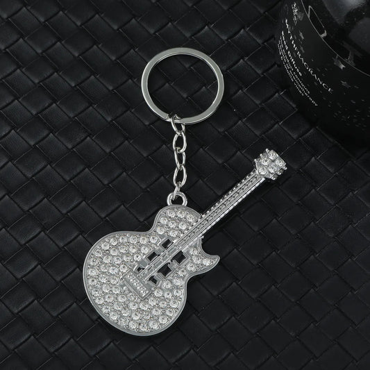 IG Style Simple Style Classic Style Guitar Alloy Bag Pendant Keychain