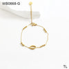 IG Style Simple Style Clouds Heart Shape Flower 304 Stainless Steel 18K Gold Plated Bangle In Bulk