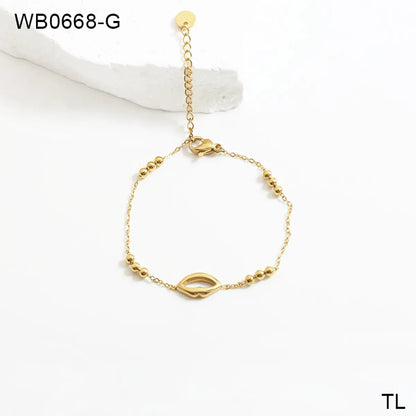 IG Style Simple Style Clouds Heart Shape Flower 304 Stainless Steel 18K Gold Plated Bangle In Bulk