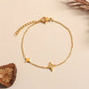 IG Style Simple Style Clouds Heart Shape Flower 304 Stainless Steel 18K Gold Plated Bangle In Bulk