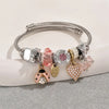 IG Style Simple Style Commute Beetles Shell Rhinestones Alloy Wholesale Bangle