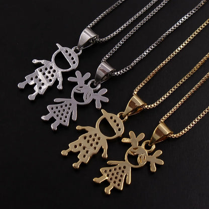 Copper 18K Gold Plated Gold Plated IG Style Simple Style Commute Plating Inlay Cartoon Character Zircon Necklace