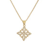 Ig Style Simple Style Cross Heart Shape Copper Plating Inlay Zircon Gold Plated Pendant Necklace