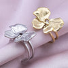 Ig Style Simple Style Flower Stainless Steel Plating 18k Gold Plated Open Rings