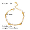 IG Style Simple Style Geometric 304 Stainless Steel 18K Gold Plated Bracelets In Bulk