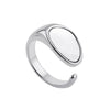 IG Style Simple Style Geometric Alloy Titanium Steel Plating Women'S Open Rings