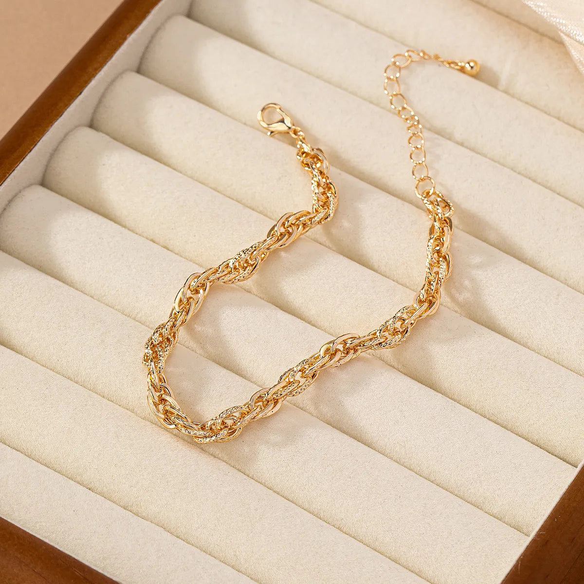 Ig Style Simple Style Geometric Solid Color Alloy Plating 14k Gold Plated Women's Leg Chain